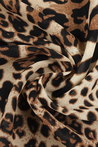 Strapless Crush Leopard Velvet Maxi Dress