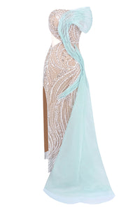 Strapless Crystal Gown