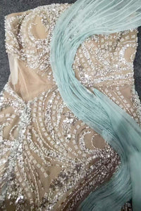Strapless Crystal Gown