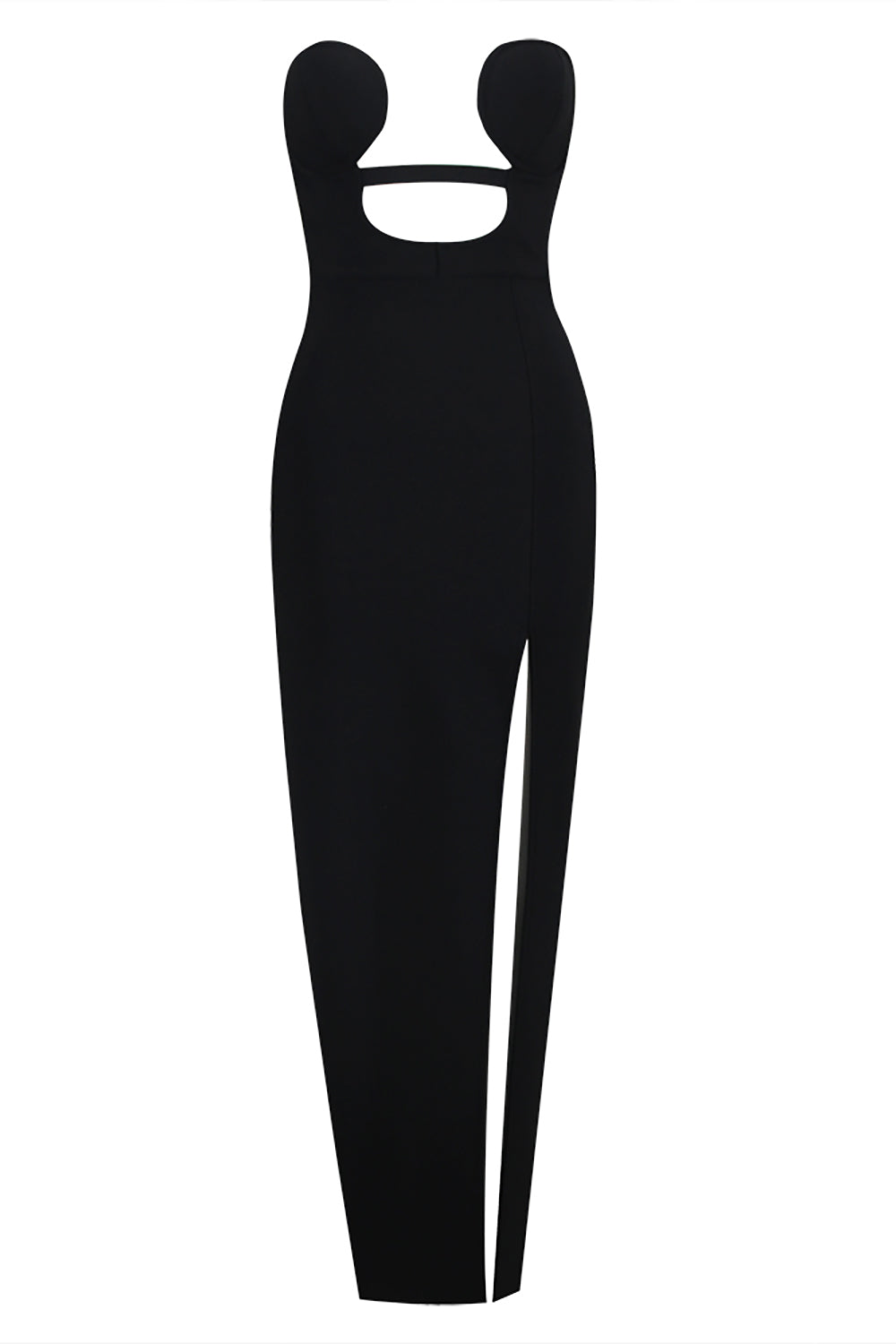 Strapless Cut Out Bandage Maxi Dress CHICIDA Strapless Cut Out Bandage Maxi Dress CHICIDA