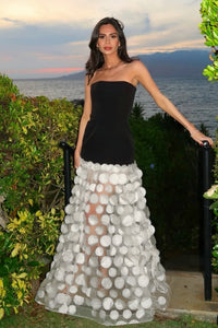 Strapless Flare Bandage Gown