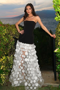 Strapless Flare Bandage Gown