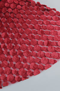 Strapless Flare Gown in Burgundy