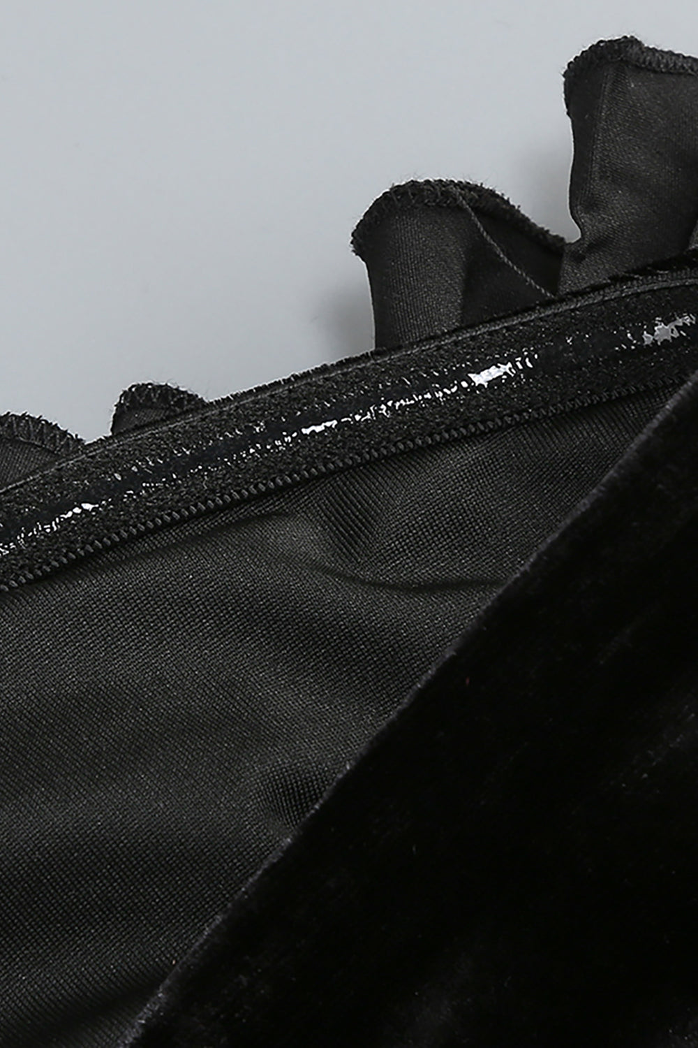 Strapless Floral Bustir Flare Tulle Trousers Set in Black