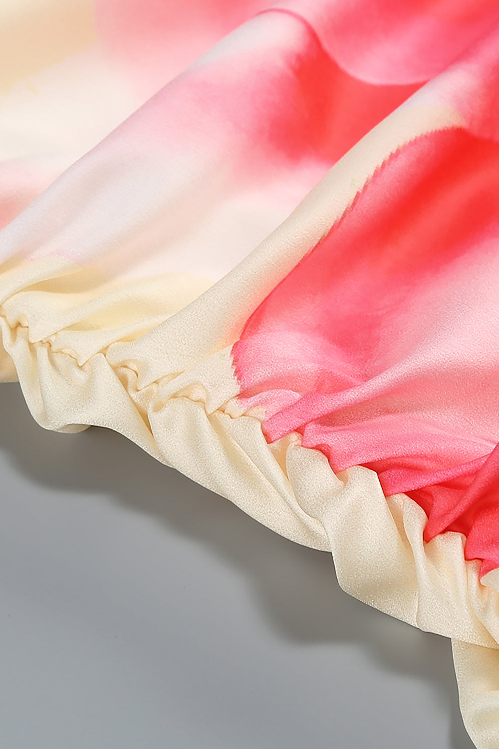 Strapless Floral Print Maxi Dress