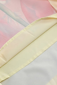 Strapless Floral Print Maxi Dress