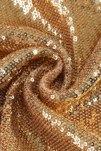 Strapless Floral Sequin Midi Dress