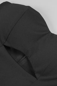 Strapless Hollow out Drop-Waist Gown