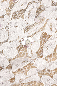 Strapless Lace-Paneled Gown