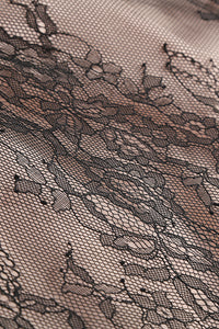 Strapless Lace Ruffle Dress