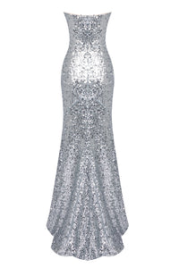 Strapless Rhinestone Sparkle Gown