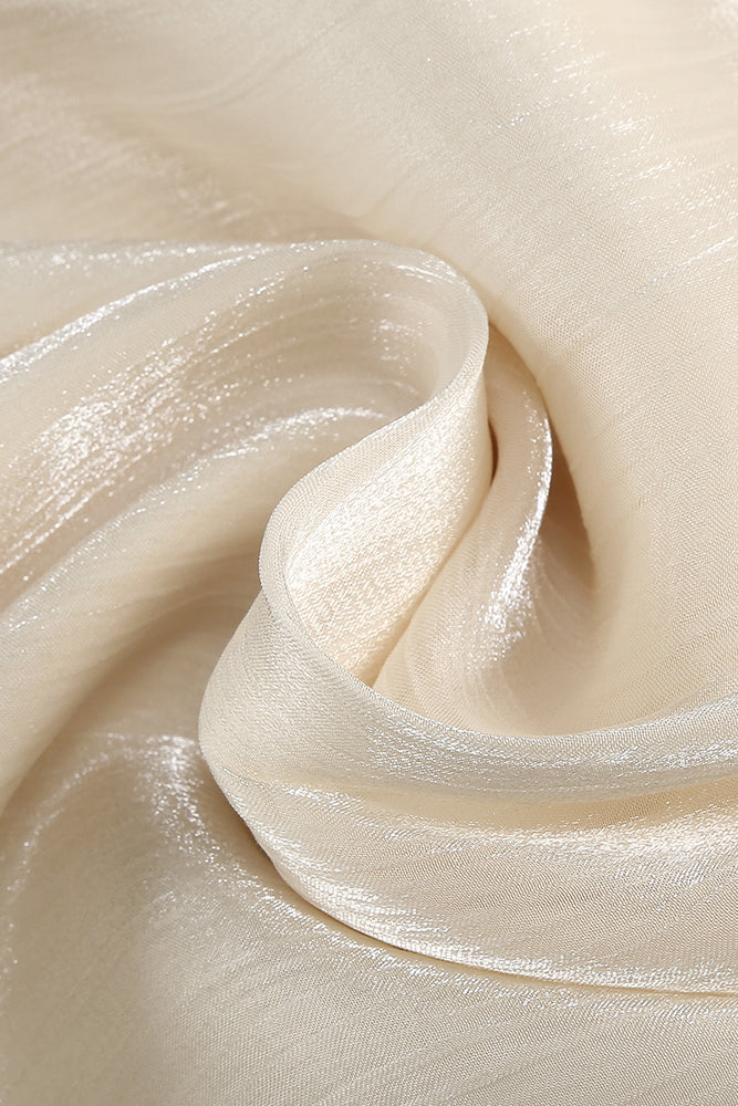 Strapless Ruffled Pleated Maxi Dress