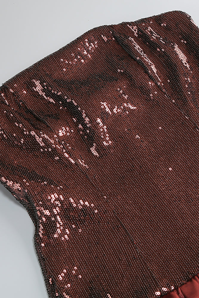 Strapless Sequin Bubble Dress