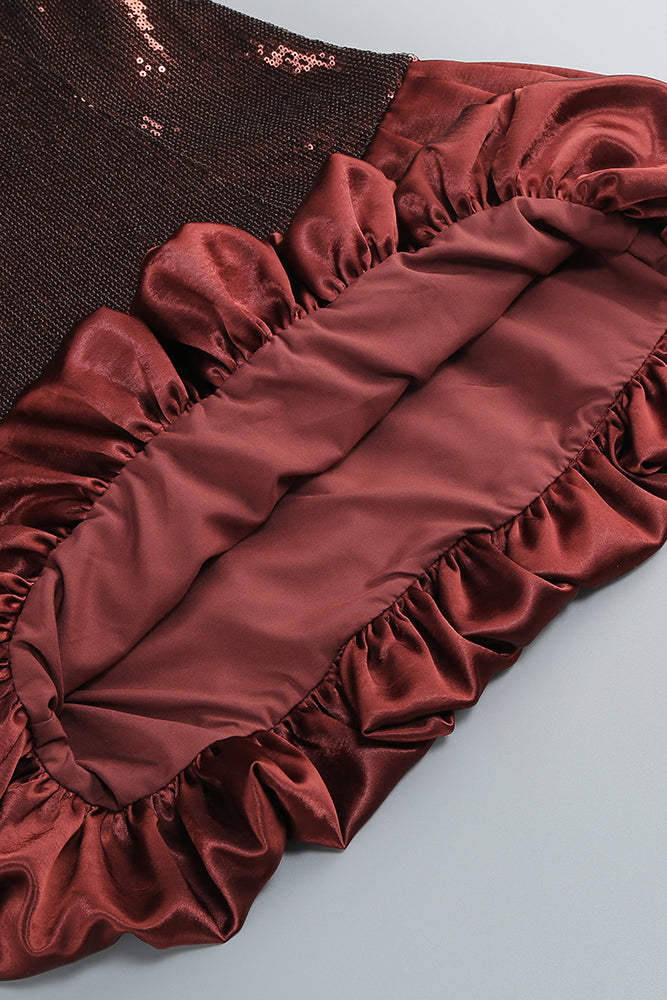 Strapless Sequin Bubble Dress