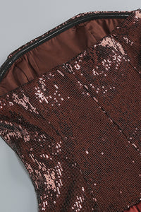 Strapless Sequin Bubble Dress