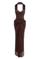 Strapless Sweetheart Neck Maxi Dress