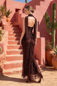 Strapless Sweetheart Neck Maxi Dress