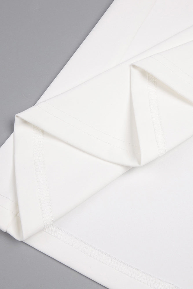 Strapless Veiled Corset Maxi Dress