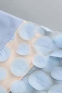 Strapless Flare Gown Aqua Blue