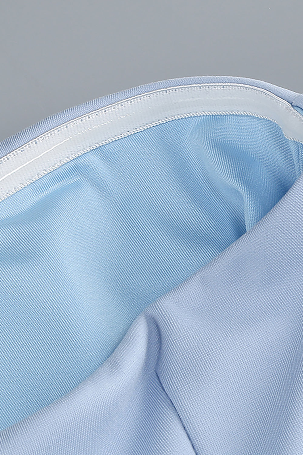 Strapless Flare Gown Aqua Blue