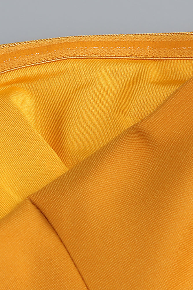 Strapless Flare Gown in Orange