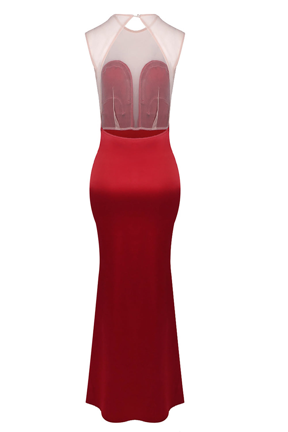 Strapless Fringe Dress with Fur Collar