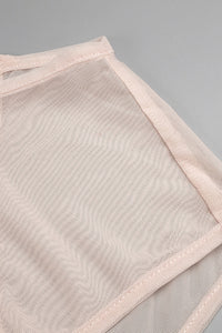 Strapless Fringe Dress with Fur Collar