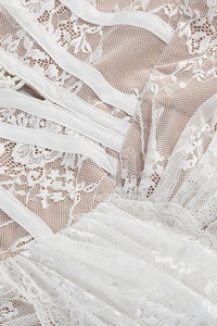 Strapless Lace Corset Mini Dress