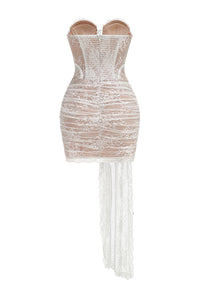 Strapless Lace Corset Mini Dress