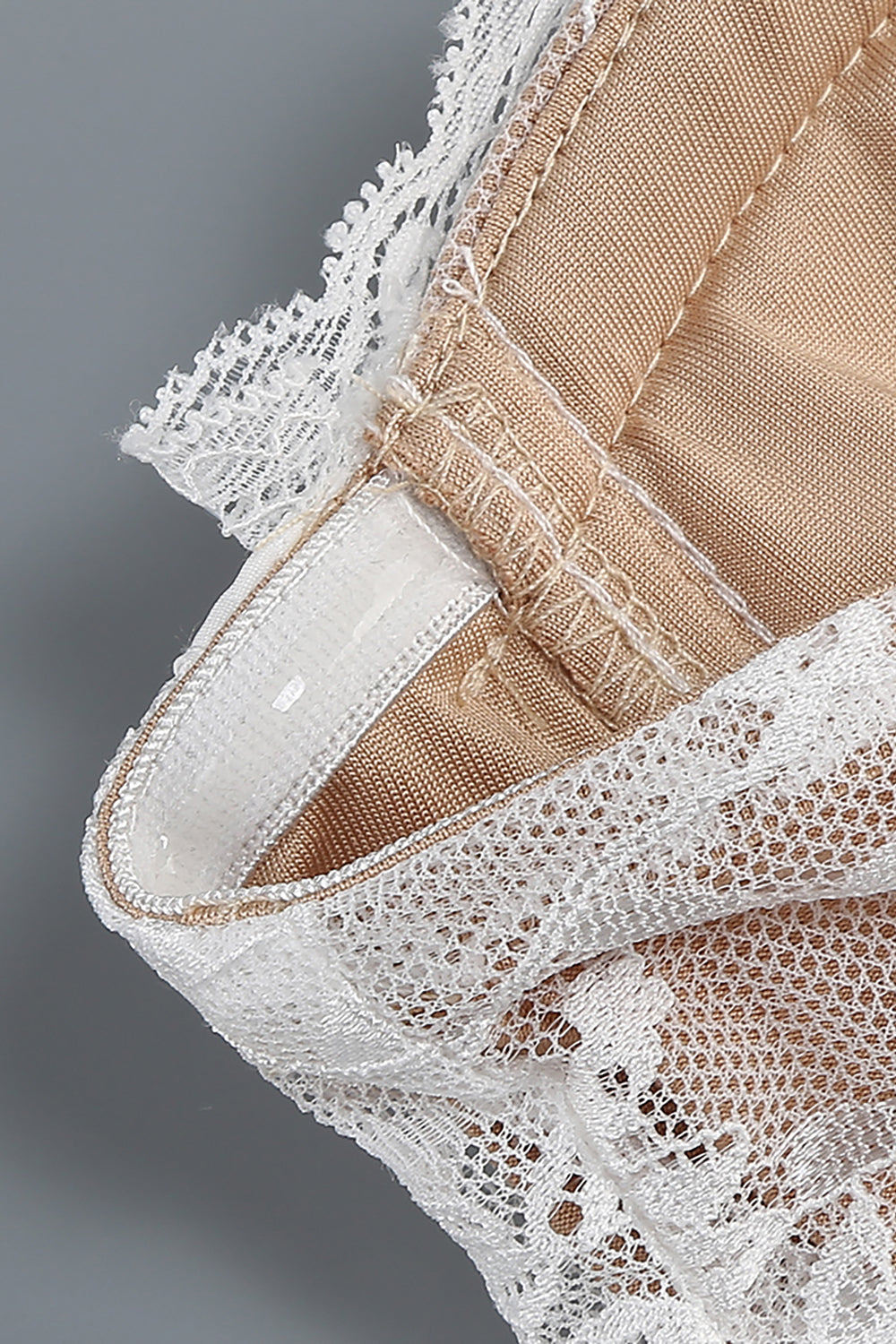 Strapless Lace Corset Mini Dress