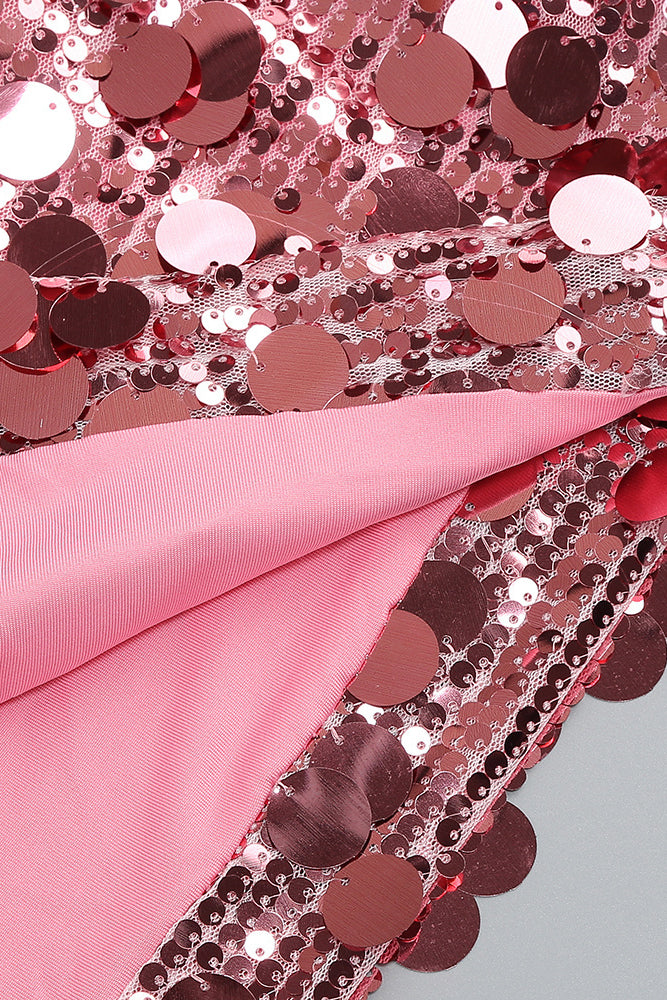 Strapppy Sequin Embellished Mini Dress