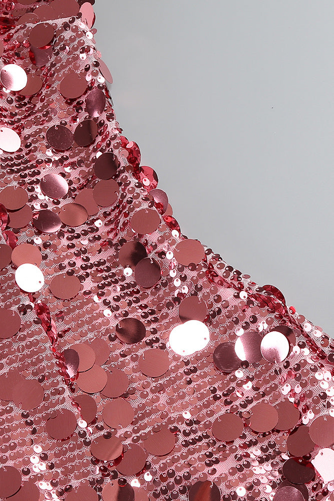 Strapppy Sequin Embellished Mini Dress