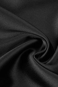 Strappy Backless-fishtail Maxi Dress in Black