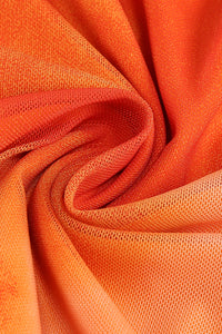 Strappy Ruched Mesh Maxi Dress