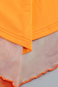 Strappy Ruched Mesh Maxi Dress