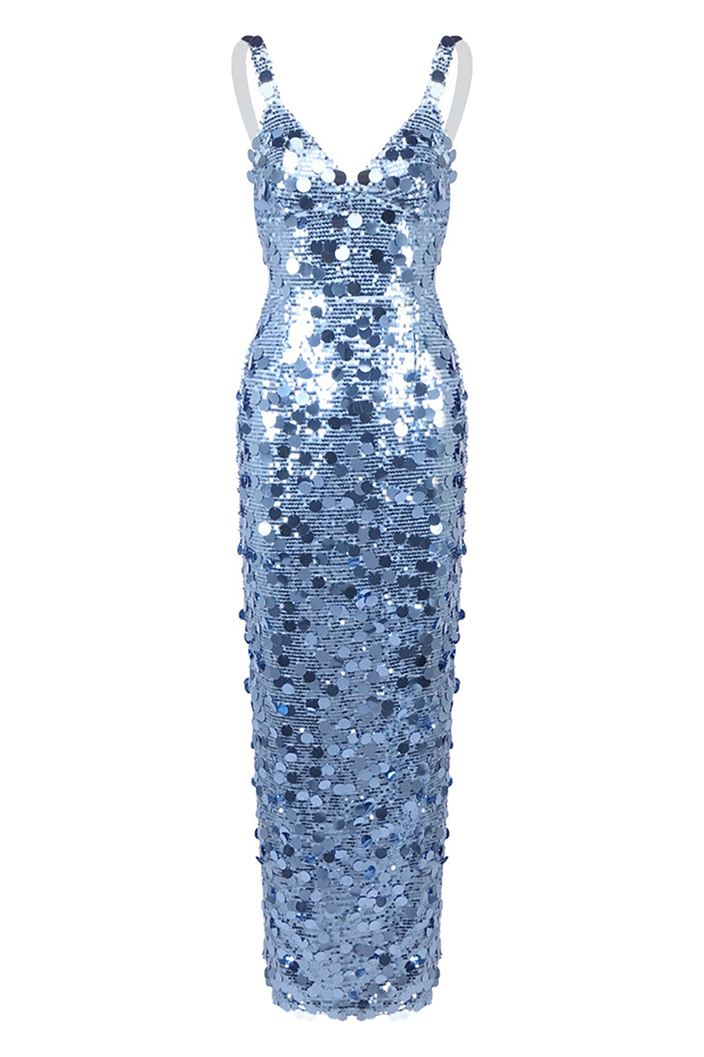 Strappy Sequin Maxi Dress