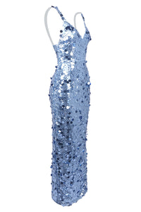 Strappy Sequin Maxi Dress