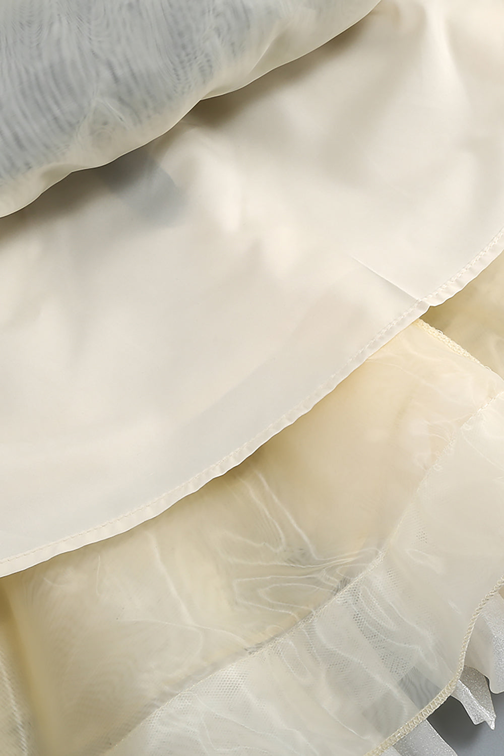 Strappy Crystal Beaded Detail Ruffle Dress