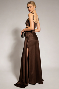Strappy Draped Maxi Dress