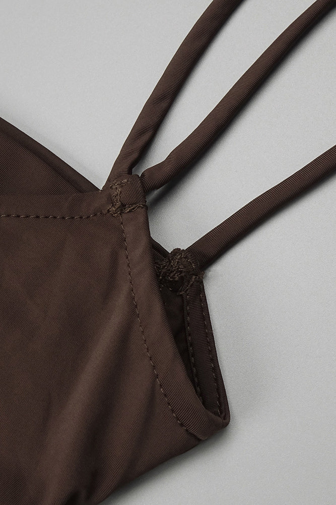 Strappy Draped Maxi Dress