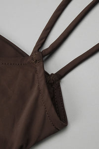 Strappy Draped Maxi Dress