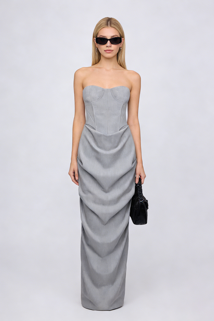 Suiting Top and Maxi Skirt