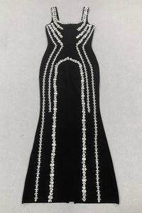 Sweetheart Rhinestone-Trim Dress