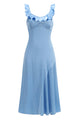 Sweetheart Ruffle Neck Slip Dress