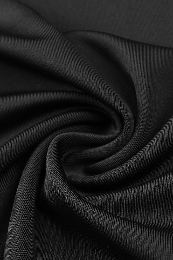 See-Through Draped High-Slit Dress