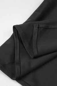 See-Through Draped High-Slit Dress