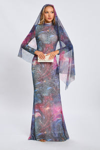 Tie-dye Effect Maxi Dress