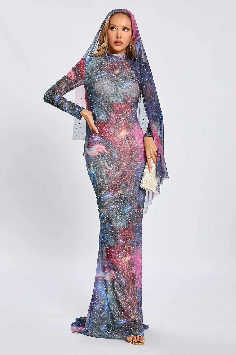 Tie-dye Effect Maxi Dress