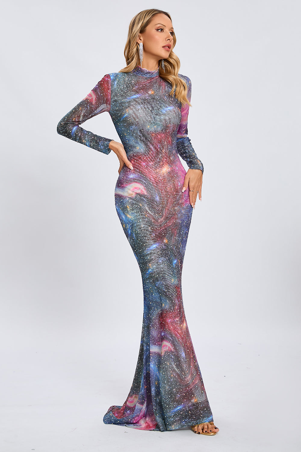 Tie-dye Effect Maxi Dress