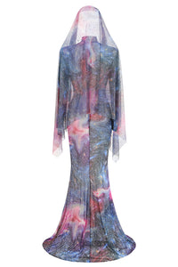 Tie-dye Effect Maxi Dress